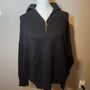 Duca Women's Oversized Quarter Zip Pullover Sweater